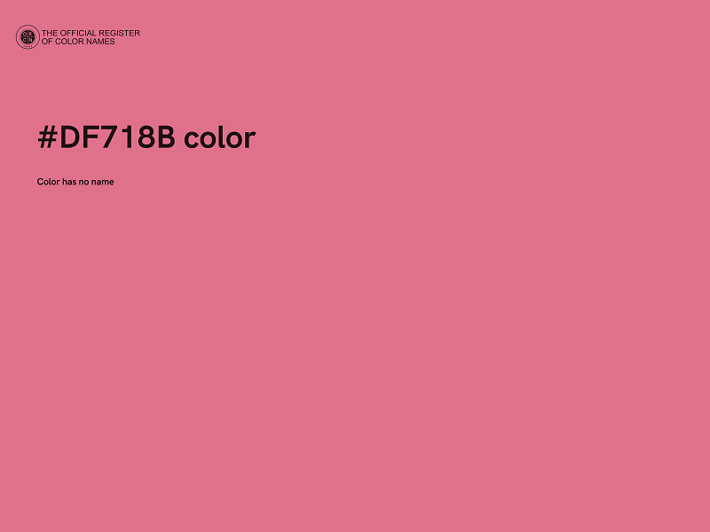 #DF718B color image