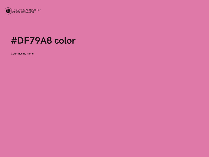 #DF79A8 color image