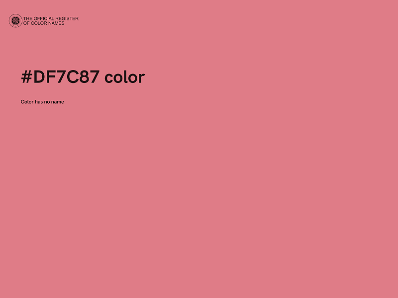 #DF7C87 color image