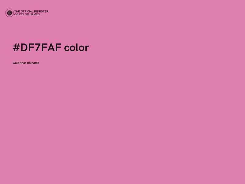 #DF7FAF color image