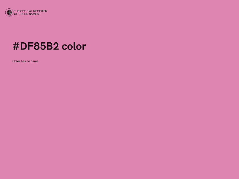 #DF85B2 color image