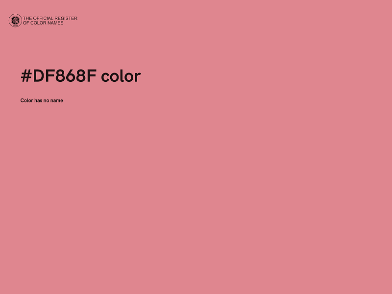 #DF868F color image