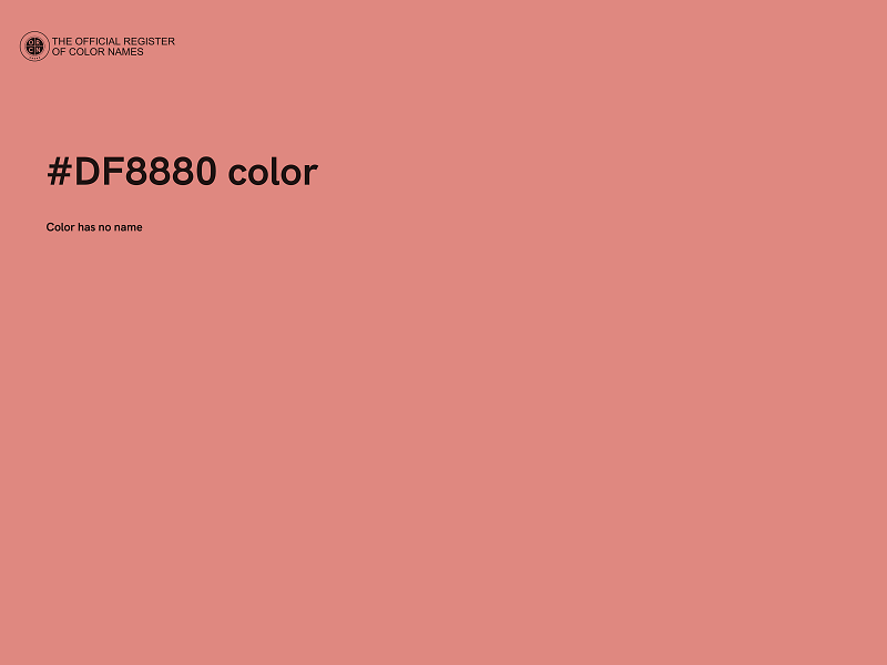 #DF8880 color image