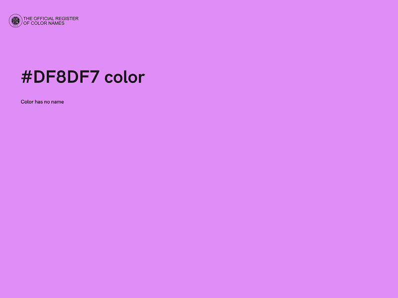 #DF8DF7 color image