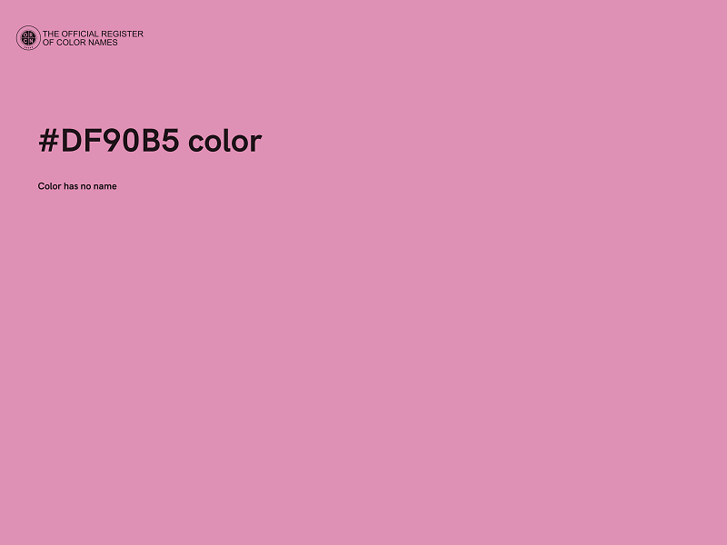 #DF90B5 color image