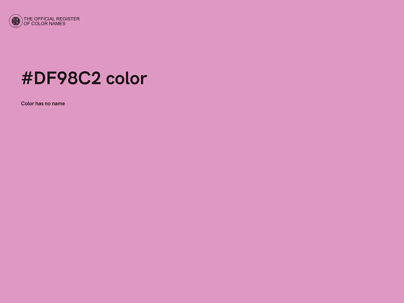 #DF98C2 color image