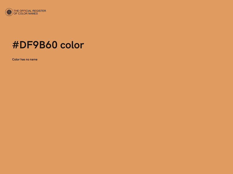 #DF9B60 color image