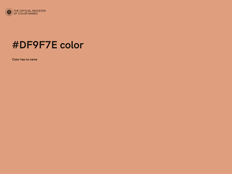 #DF9F7E color image