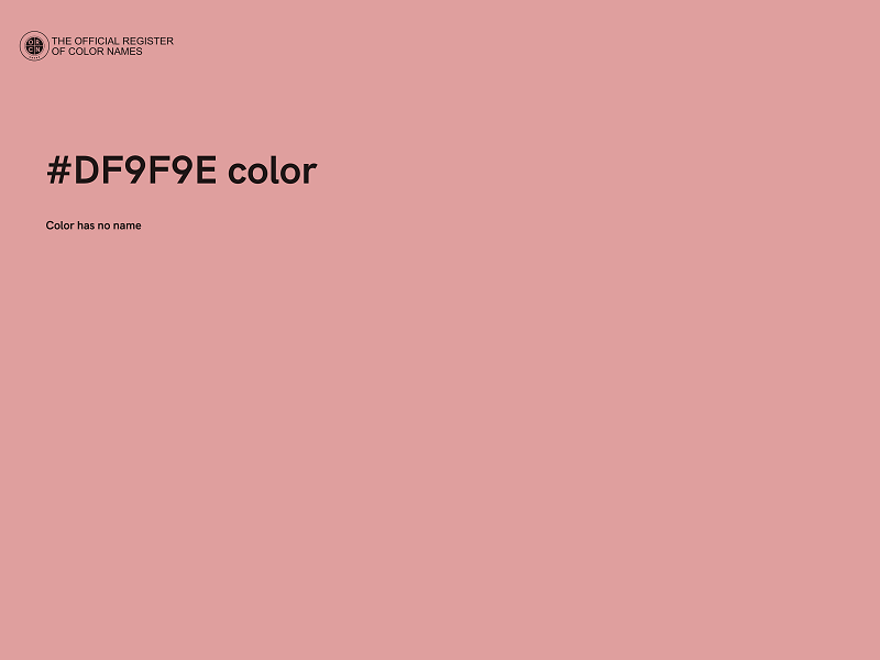 #DF9F9E color image