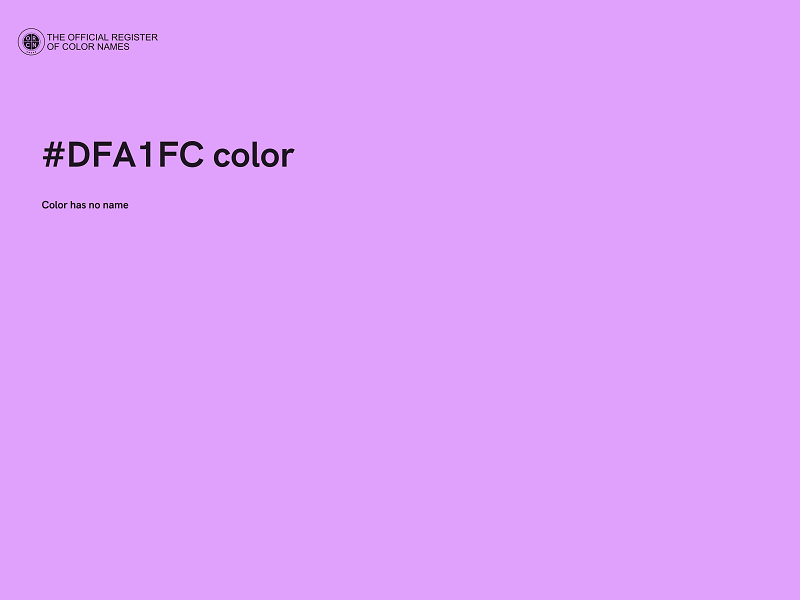 #DFA1FC color image