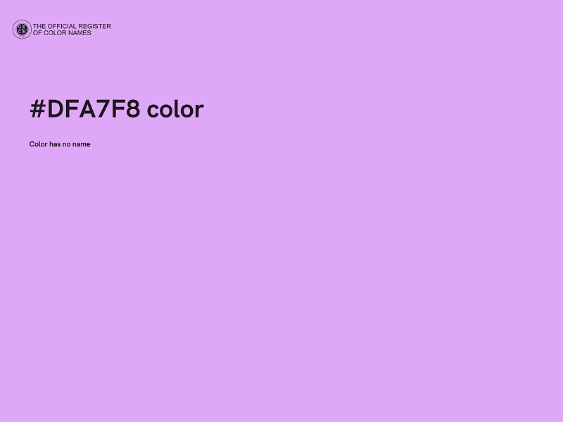 #DFA7F8 color image