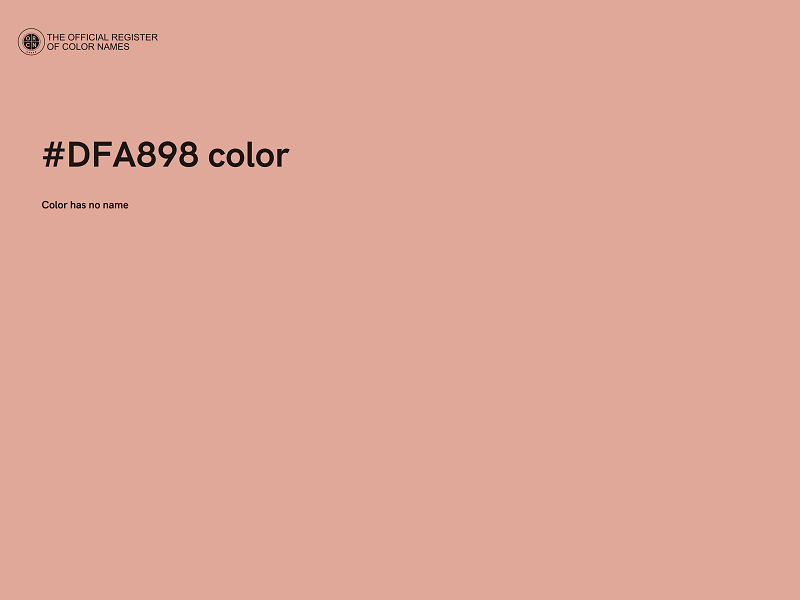 #DFA898 color image