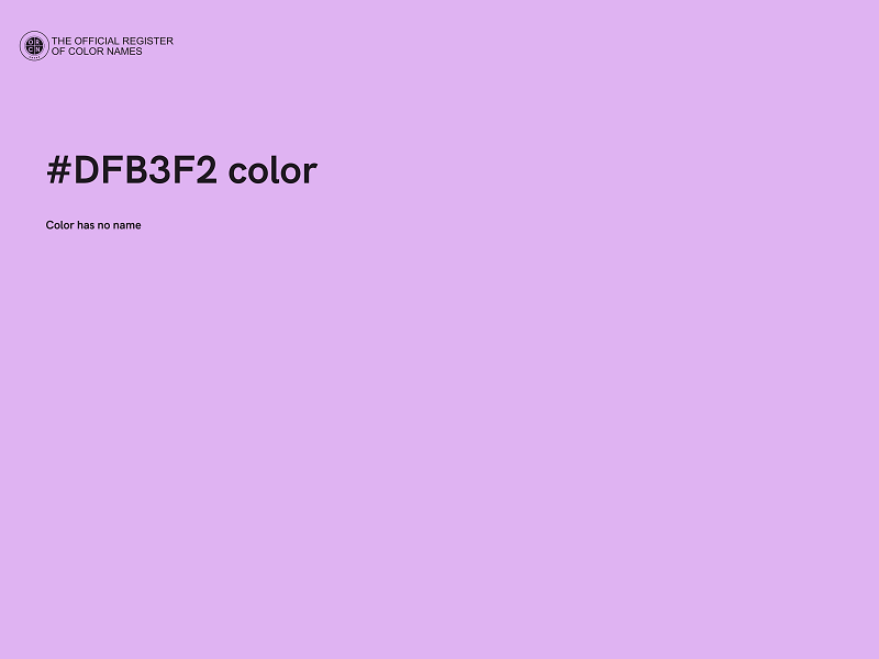 #DFB3F2 color image