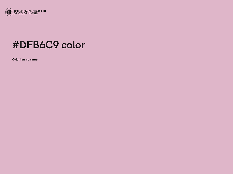 #DFB6C9 color image