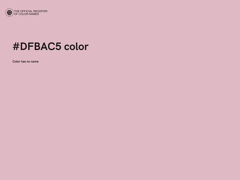 #DFBAC5 color image