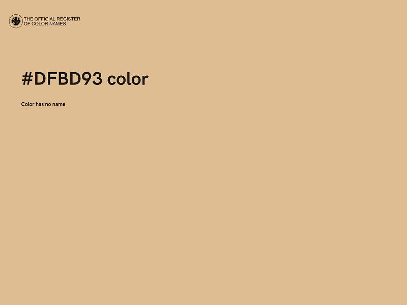 #DFBD93 color image