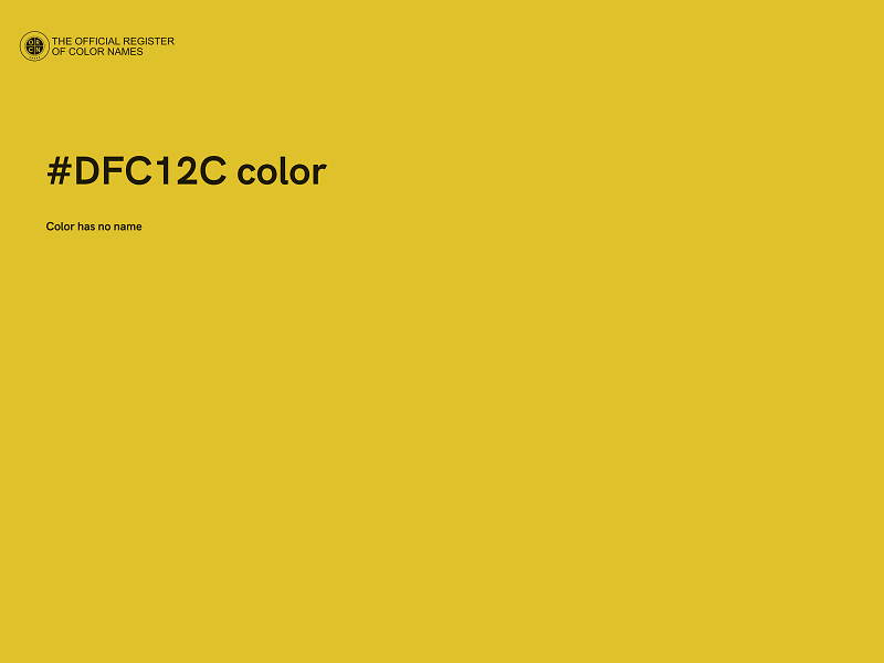 #DFC12C color image