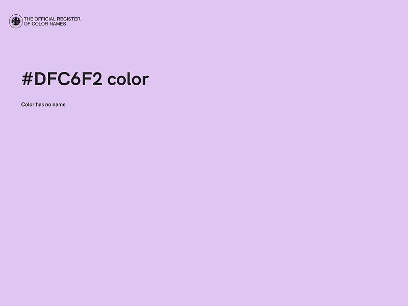 #DFC6F2 color image