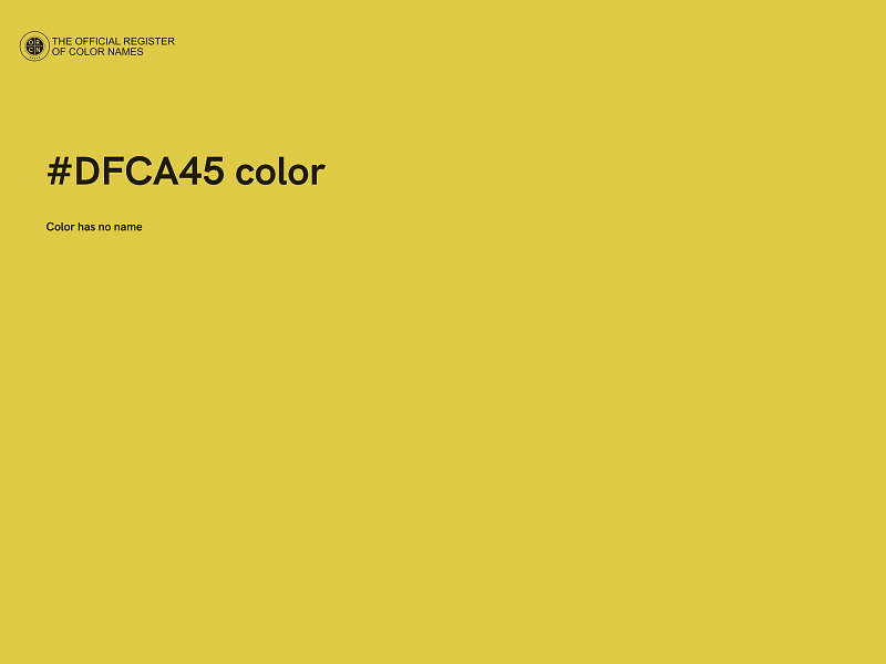 #DFCA45 color image