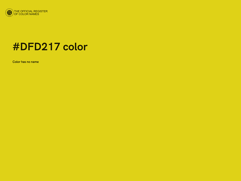 #DFD217 color image