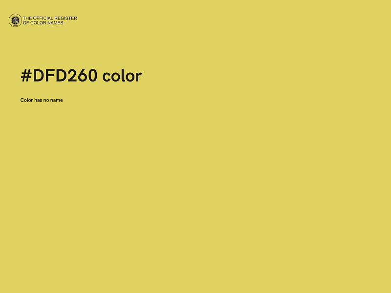 #DFD260 color image