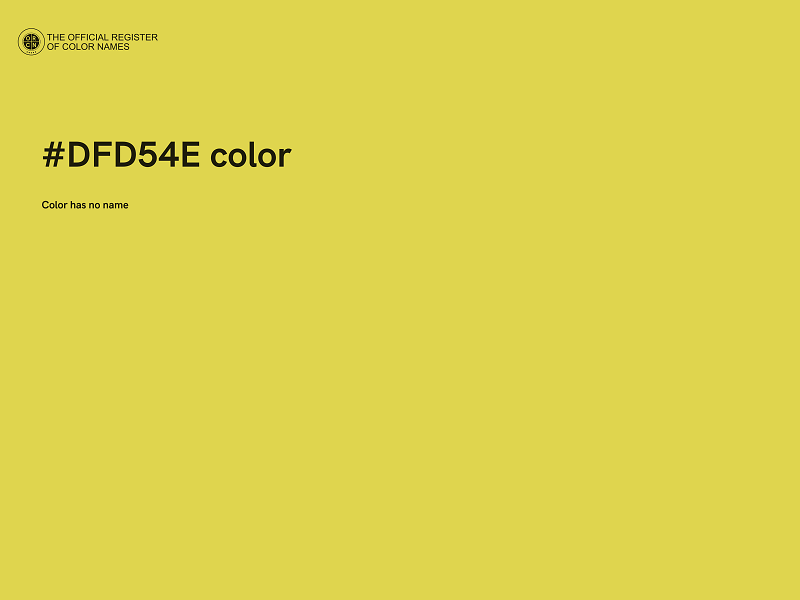 #DFD54E color image