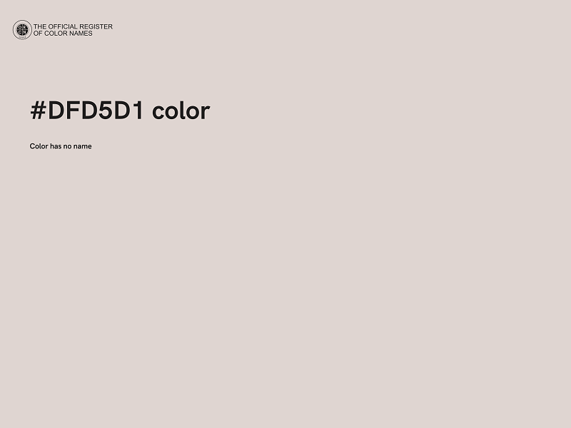 #DFD5D1 color image