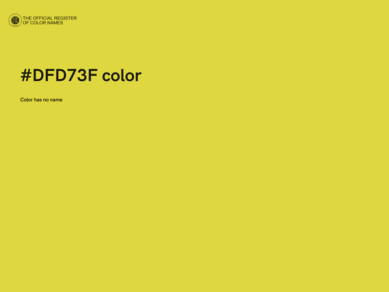 #DFD73F color image