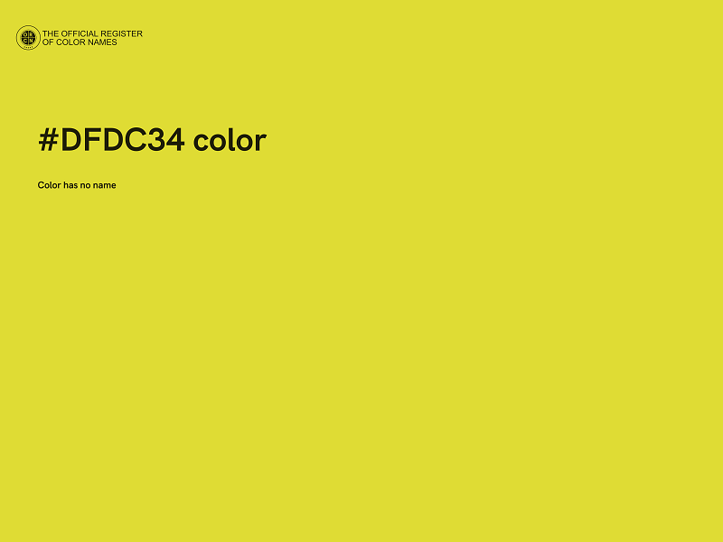 #DFDC34 color image