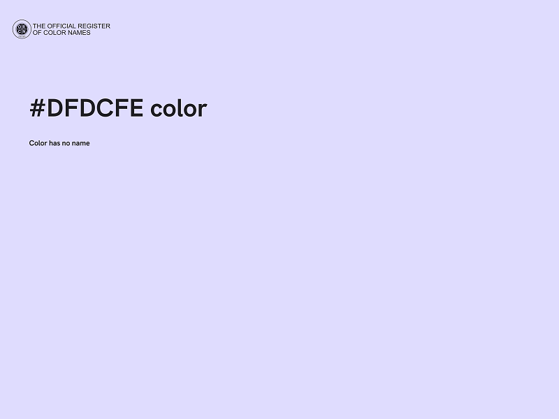 #DFDCFE color image