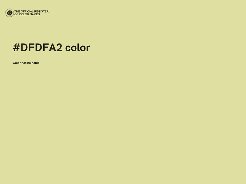 #DFDFA2 color image