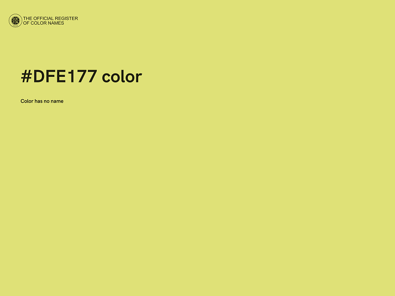 #DFE177 color image