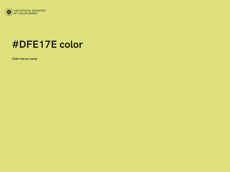 #DFE17E color image