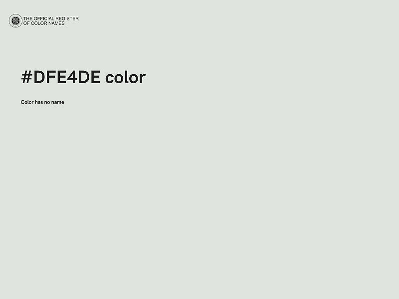 #DFE4DE color image