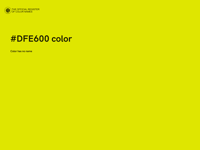 #DFE600 color image