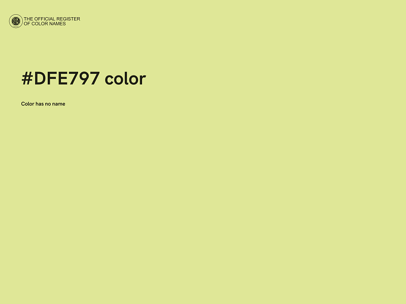 #DFE797 color image