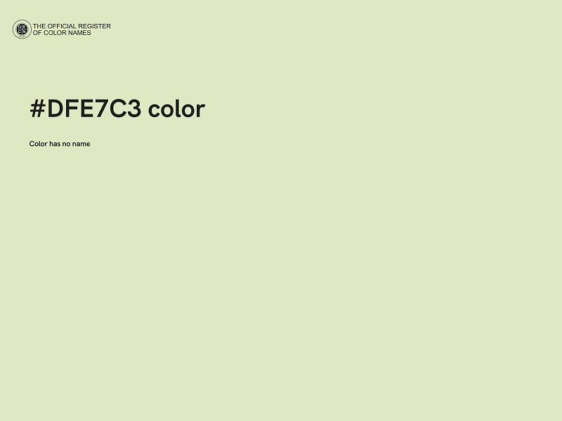 #DFE7C3 color image