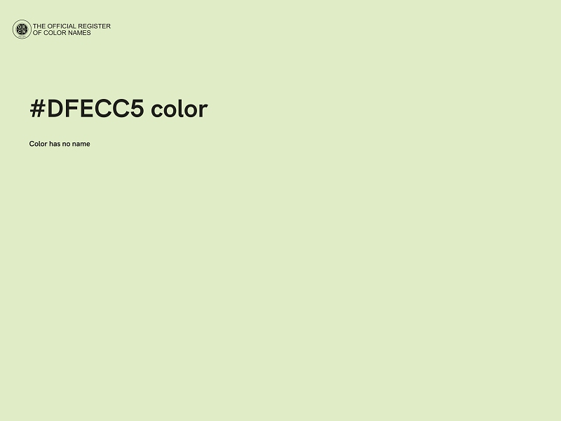 #DFECC5 color image