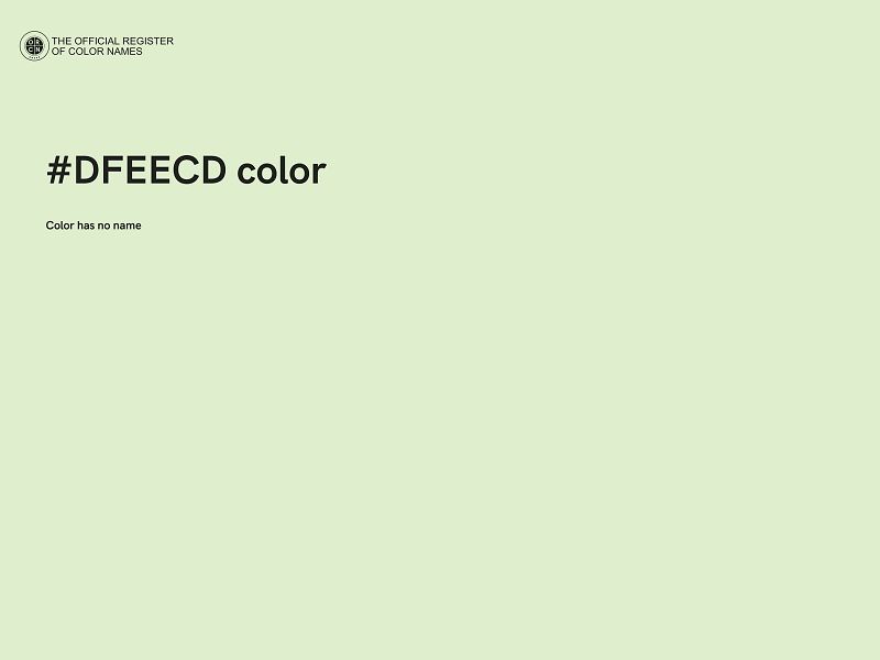 #DFEECD color image