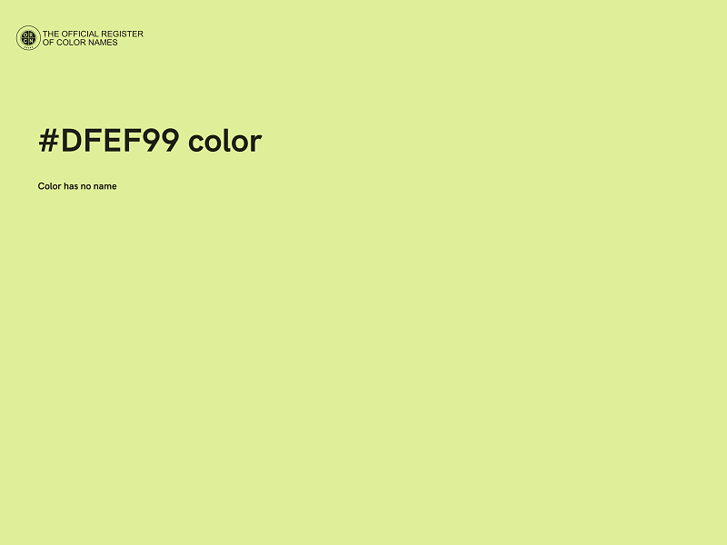 #DFEF99 color image