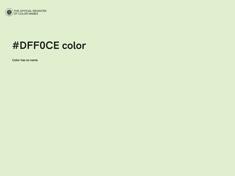 #DFF0CE color image