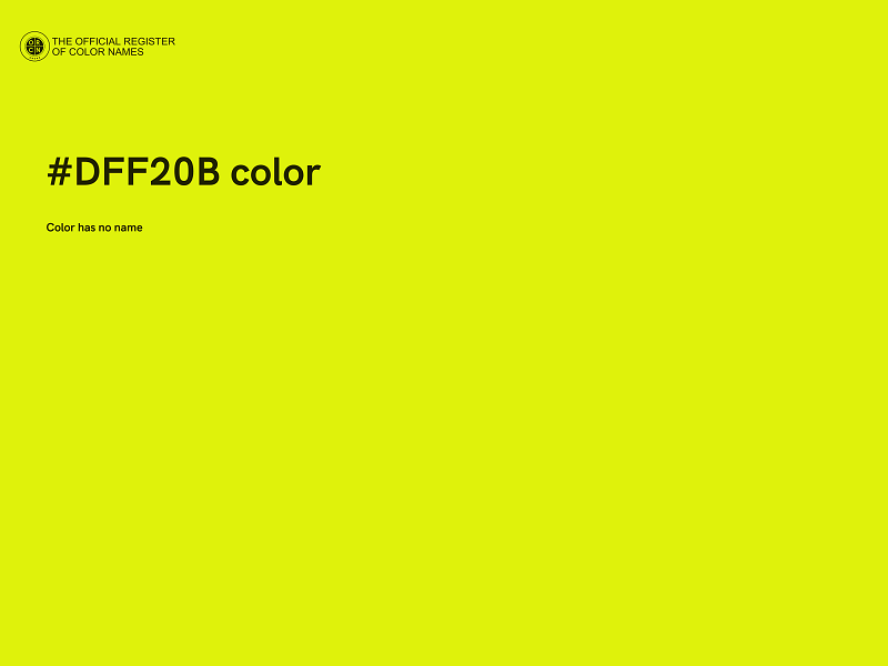 #DFF20B color image