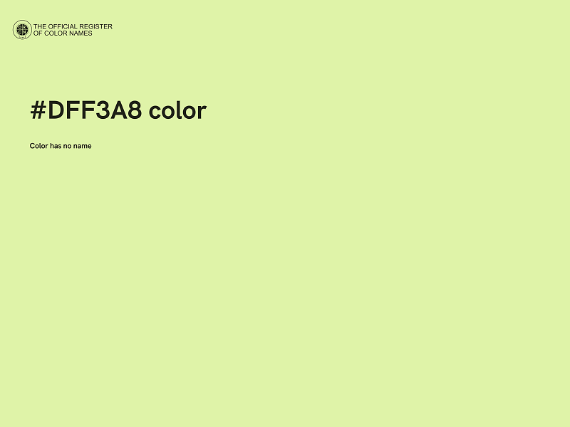 #DFF3A8 color image