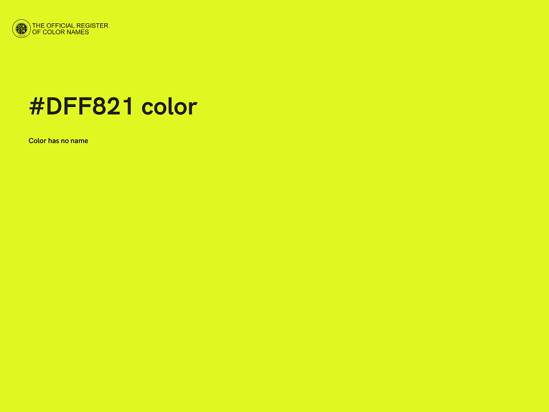 #DFF821 color image