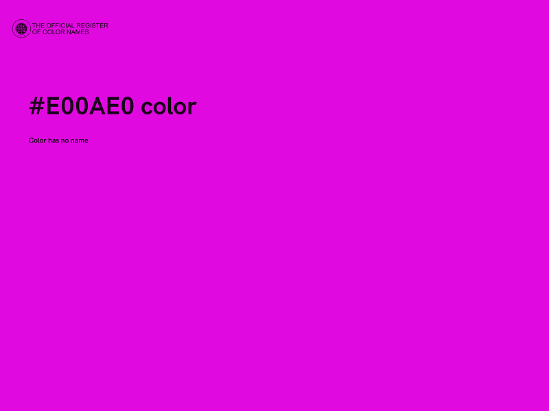 #E00AE0 color image