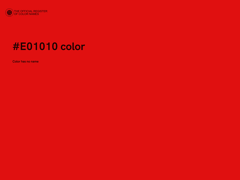 #E01010 color image