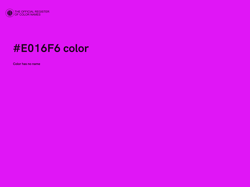 #E016F6 color image