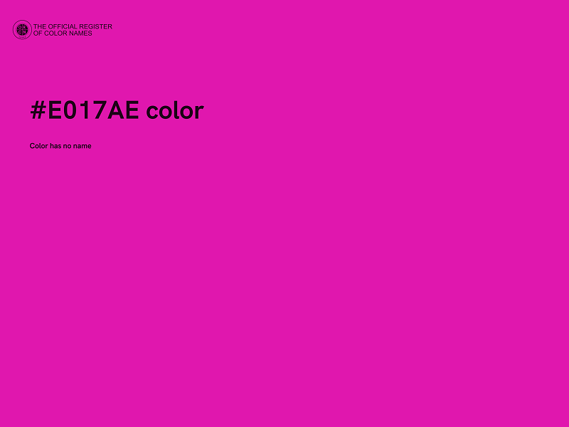 #E017AE color image