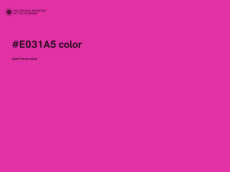 #E031A5 color image