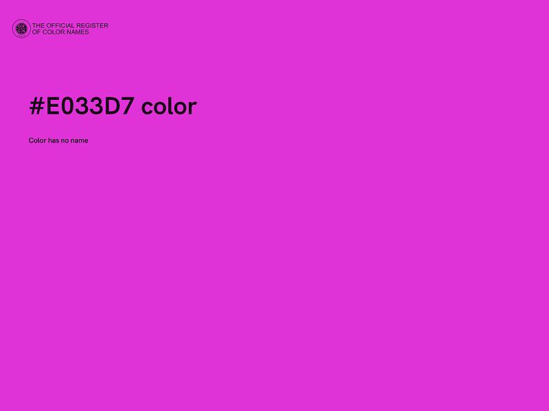 #E033D7 color image